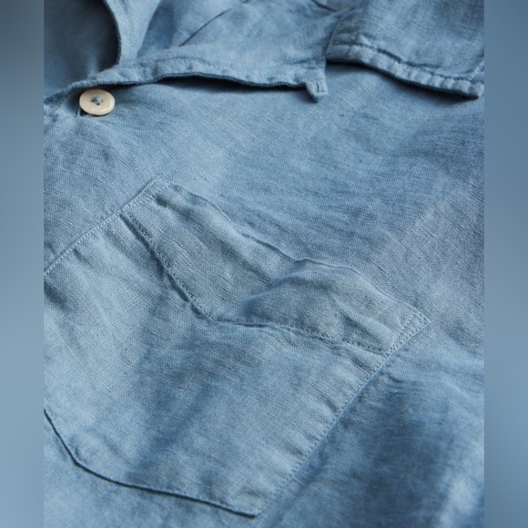 NWT Todd Snyder Irish Linen Camp Collar Shirt - Picture 4 of 6